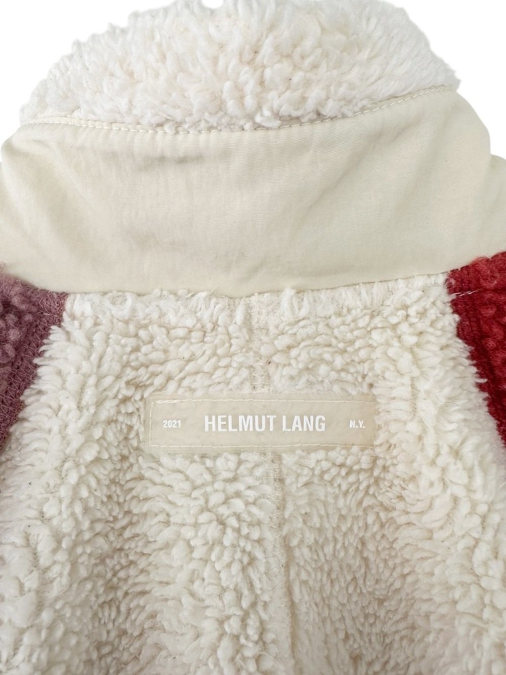 Helmut Lang • Patchwork Sherpa Fleece Jacket - Picture 7 of 14